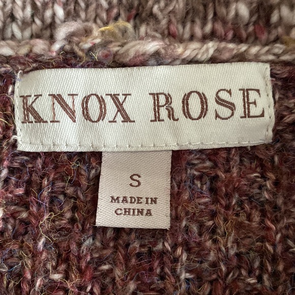 Knox Rose Aztec Geometric Fringed Shawl Collar Boho Festival Open Cardigan - Picture 6 of 13